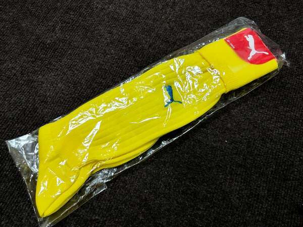 （新品未使用）22-24 黄色　PUMA　プーマ サッカーソックス スキーブーツ モトクロスブーツ -2