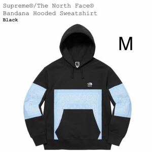 22SS 国内正規品 新品 Supreme The North Face Bandana Hooded Sweatshirt 黒 BLACK パーカー LMシュプリーム バンダナ