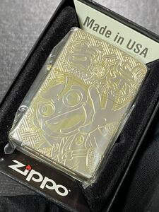 zippo 吉宗 4面ゴールド 両面特殊刻印 限定品 希少モデル 2013年製 シリアルナンバー NO.161 ケース 保証書付き