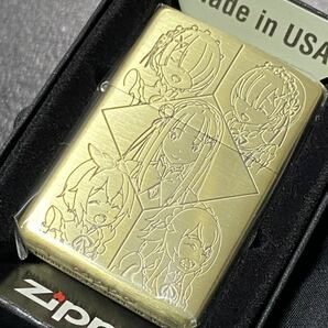 zippo Re：ゼロから始める異世界生活 ゴールド リゼロ 両面刻印 希少モデル 2022年製 ☆ レム ラム エミリア ペトラ フレデリカ