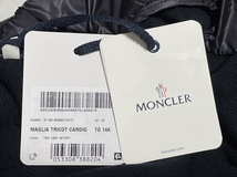 MONCLER MAGLIA TRICOT CARDIGAN モンクレール マグリア ニット カーディガン ダウンジャケット サイズ14A 164cm*パーカー ベスト キッズ_画像9