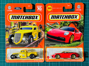 Matchbox '35 Ford Pickup ｜ Porsche 911 Carrera Cabriolet Ford Пикап Porsche Carrera Cabrior Moon Eyes