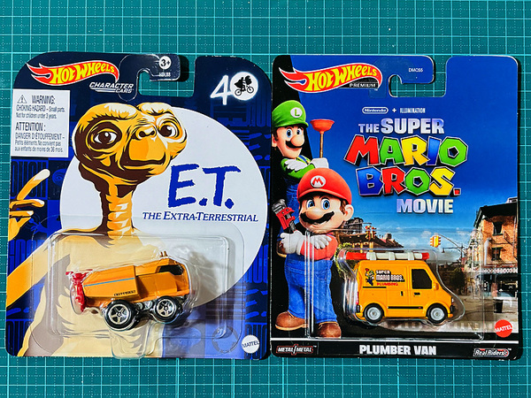 ホットウィール E.T. THE EXTRA-TERRESTRIAL｜PLUMBER VAN プラマーバン SUPER MARIO 任天堂 スーパー マリオブラザーズ ムービー