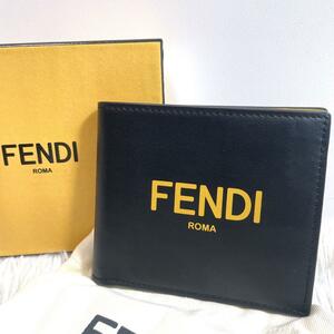 未使用品級 フェンディ FENDI 折り財布 ２つ折り カードケース メンズ 