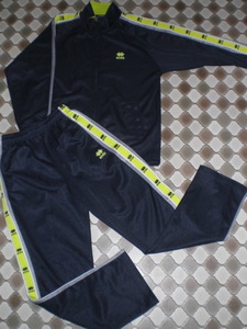 errea Arena jersey top and bottom setup dark blue yellow green 150 swim 