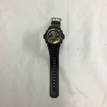 81 【傷有り】 G‐SHOCK AWG‐M100SBG‐1AJF 腕時計 電波ソーラー アナログデジタル ブラック ゴールド (60)_画像3