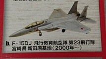 F-15DJ 飛行教育航空隊 第23飛行隊 新田原基地 F-toys エフトイズ 日本の翼 コレクション2 1-b 1/144 未組立 ブリスター未開封_画像5