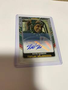 スターウォーズ　topps ブックオブボバ　　サインカード