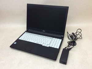 ノートパソコン FUJITSU LIFEBOOK A748/TX i3-8130U / メモリ8GB / HDD無し / BIOS確認 / 電源アダプタ付き【引取可/大阪発】1215-1334