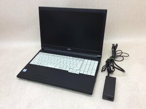 ノートパソコン FUJITSU LIFEBOOK A576/RX i3-6006U / メモリ4GB / HDD無し / BIOS確認 / 電源アダプタ付き【引取可/大阪発】1218-1547