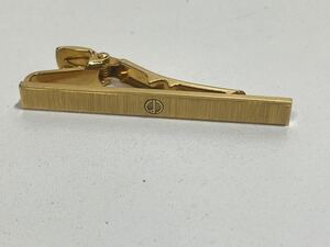  almost new goods Dunhill Dunhill necktie pin tiepin Gold d Logo for man men's 