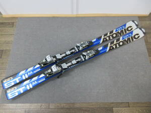 M【12-25】●12 ATOMIC STⅡ ST2 M アトミック スキー板 160cm ビンディング付き neox ジャンク品