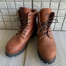 Timberland ティンバーランド メンズ ブーツ 75 W 27589 44 35 ブラウン レザー 革靴 US 7.5 25.5cm_画像1