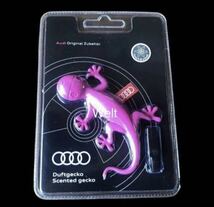 Audi ゲッコー ピンク 純正 芳香剤 gecko エアフレッシュナー アウディ フレグランス A1 A3 A4 A5 A6 A7 A8 Q2 Q3 Q5 Q7 Q8 TT R8 quattro_画像1