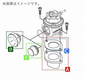 個人宅発送可能 TRUST トラスト GReedy ブローオフバルブFV2 オプションパーツ B ホースアタッチメント 29Φ (11900441)