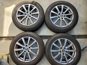 215/60R17　ヨコハマIG50プラス　スタッドレス　アルミセット　格安　2018年製　カローラクロス　CHR　ストレートナット対応ホイール