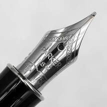 極美品 パーカー ソネット マットブラック シルバートリム 万年筆 １８金Ｆニブ 純正コンバーター PARKER SONNET　（久知）_画像8