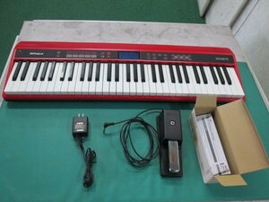 ローランド Entry Keyboard Roland GO-61K ペダル付 (1205CI)8BT#-1 キーボード 電子ピアノ