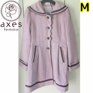 Mサイズ axes femme セーラー襟 コート ジャケット 薔薇 レース