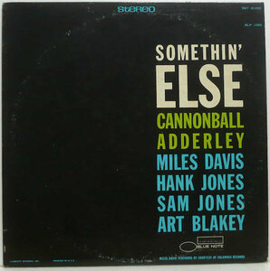 Somethin'Else/Cannonball Adderley LIBERTY RECORDS.INC 直輸入盤 キャノンボール・アダレイ/サムシンエルス BLUENOTE ブルーノート 