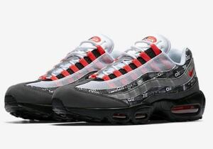 【新品】 NIKE AIR MAX 95 PRNT AQ0925-002 ナイキ エア マックス 95 プリント ブライトクリムゾン ATMOS WE LOVE NIKE 27.5㎝ アトモス