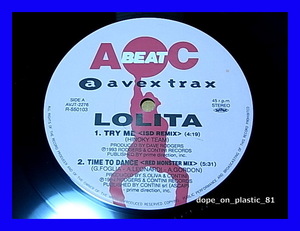 Lolita / Try Me (ISD Remix) / Time To Dance (Red Monster Mix)/5点以上で送料無料、10点以上で10%割引!!!/12'