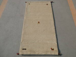 ギャッベ◆ペルシャ絨毯◆アンティーク 家具◆北欧◆骨董◆茶道 華道◆ 142×72cm 2023-1229-7-28お