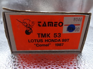 TAMEO TMK 53 1/43 キャメル ロータス ホンダ 99T 1987