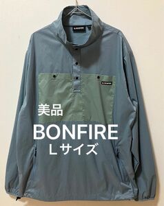 美品(未使用に近い) BONFIRE ボンファイア　ハーフボタンナイロンジャケット　ライトアウター