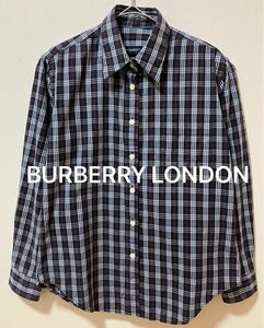 BURBERRY LONDON バーバリー ロンドンポケットチェックシャツ香港製
