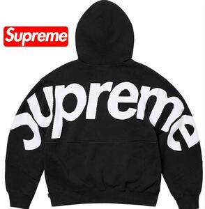 【新品未使用品】Supreme 23AW Big Logo Jacquard Hooded Sweatshirt シュプリーム ビッグ ロゴ パーカー Black ブラック 黒 S Small