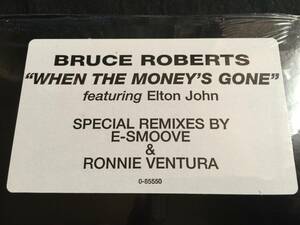 ★Bruce Roberts Featuring Elton John / When The Money's Gone 12EP 未開封シールド★ Qsde1★ 