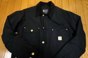 1円スタート！　　Carhartt カーハート　ダックチョアコート　Sサイズ・ブラック　美品！　CHORE COAT　103825BLK