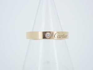 Cartier カルティエ リング エングレーブド 49 OW5683 指輪 750 約9号 ダイヤ アクセサリー ブランド品 ファッション小物 ブランド小物
