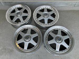 SSR HASEMI PROT-S RG プロトS 7J+38 17インチ 希少114.3-4H キャップ付 4本 ジャンク プリメーラ シビック インテグラに グループA JTCC