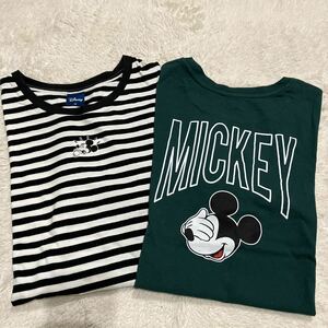 ディズニー　ミッキーマウス 半袖Tシャツ　レディースM