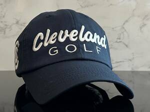 【未使用品】36A★Cleveland GOLF クリーブランド ゴルフ キャップ 帽子 CAP 上品で高級感のあるネイビーのコットン素材♪《FREEサイズ》