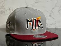 【未使用品】280C★NEW ERA ニューエラ 9FIFTY×NBA マイアミ ヒート MIAMI HEAT コラボキャップ 帽子 CAP バスケットボール《FREEサイズ》_画像3