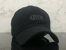  【未使用品】833T クール★Levi’s リーバイス キャップ 帽子 CAP クールなブラックのコーデュロイ素材にレッドタブ！《FREEサイズ》_画像1