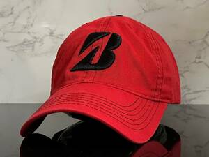 【未使用品】30C 希少★BRIDGESTONE GOLF ブリヂストン ゴルフ キャップ 帽子 CAP 希少でお洒落なレッドのコットン素材♪《FREEサイズ》