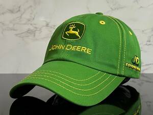 【未使用品】37F★JOHN DEERE EQUIPMENT INC. ジョン ディア クイップメント INC. キャップ帽子 JD カラーのコットン素材《FREEサイズ》