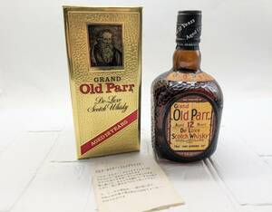 1円～★ Grand Old Parr オールドパー 12年 デラックス ウイスキー 750ml 43% ★ 古酒 玉付き ビー玉 スコットランド産 ★