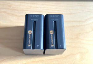 SONY 純正 NP-F970 2本セット リチャージャブルバッテリーパック　　　 　ソニー ビデオカメラ バッテリー NXCAM NX5R NX3 PXW-Z150 などに