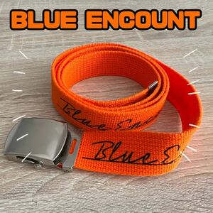 BLUE ENCOUNT 公式グッズ ガチャベルト 美品 ブルエン ベルト オレンジ