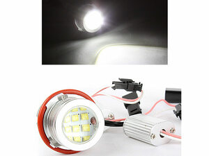 New item For BMW E39 E60 E83 X3 E53 X5 LED 60W ホワイト エンジェルアイ イカリング キャンSeraーincluded LL-29300