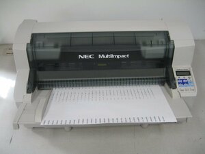 NEC◎MultiImpact 700JAN◎PR-D700JAN◎ドットインパクトプリンタ◎LAN・パラレル◎印字良好◎中古インクリボン付き　K2863