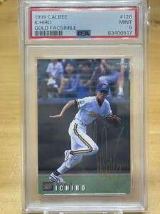 PSA judgment goods 1999 Calbee ICHIRO GOLD FACSIMILE MINT9 Calbee Professional Baseball card ichi low gold . pushed . autograph card rare 