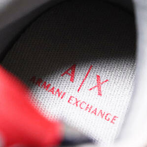 《A|X ARMANI EXCHANGE アルマーニ エクスチェンジ》新品 異素材切替 ビッグAXロゴ スニーカー UK8(27cm)A9076の画像6