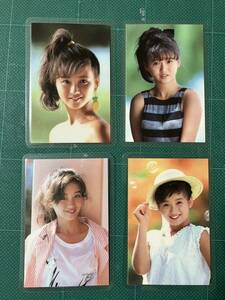 【新春セール】 本田美奈子　ラミネートカード(ブロマイド)4枚 80年代アイドル 