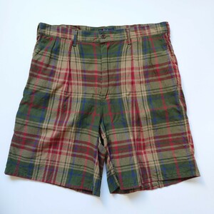 90's USA製 Vintage Polo Ralph Lauren Shorts 36インチ ラルフローレン コットンショートパンツ ハーフパンツ made in USA アメリカ製